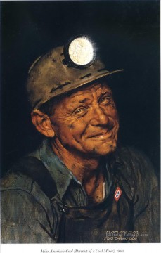 鉱山アメリカ 1943 ノーマン ロックウェル Oil Paintings